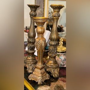 BEAUTIFUL Fitz and Floyd Tall Floor Candle Pillars